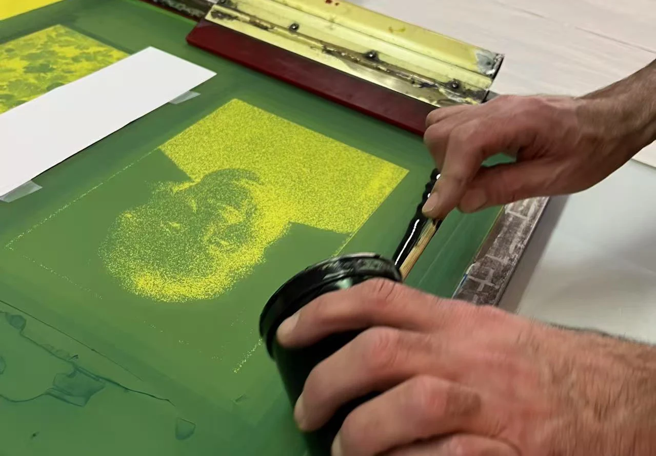 Still Here silkscreen process one